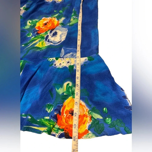 Vintage Jams World Bludrangea Maxi Dress Sz L - Picture 12 of 12